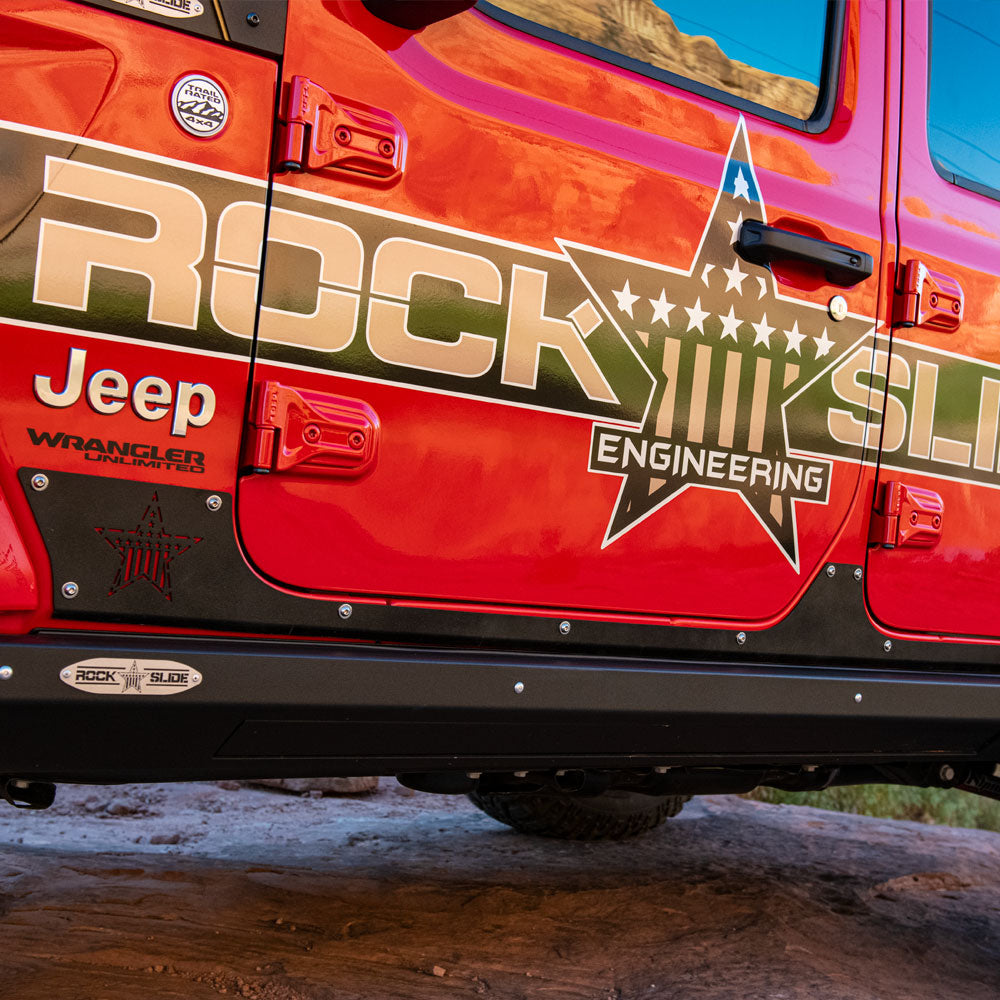 JL 4 Door Step Slider Rocker Guards Rock Slide Engineering