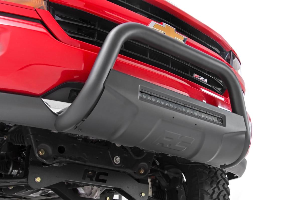 15-Up Colorado/Canyon Bull Bar w/LED Light Bar Black Rough Country