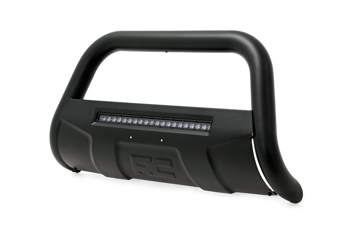 Ford 04-23 F-150 Bull Bar w/LED Light Bar Black Rough Country