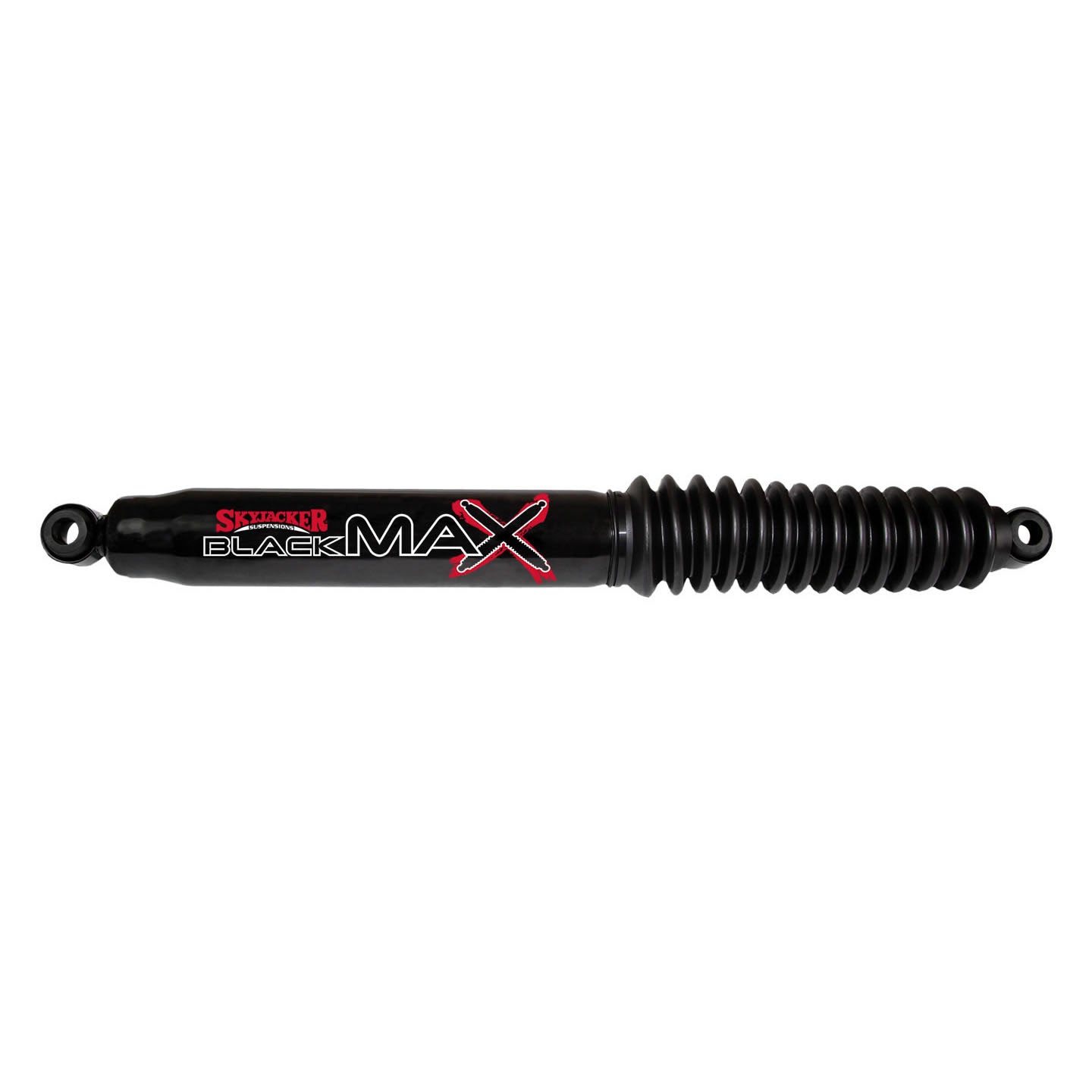 Black MAX Shock Absorber 67-74 Land Cruiser w/Black Boot 26.07 Inch Extended 15.57 Inch Collapsed Skyjacker