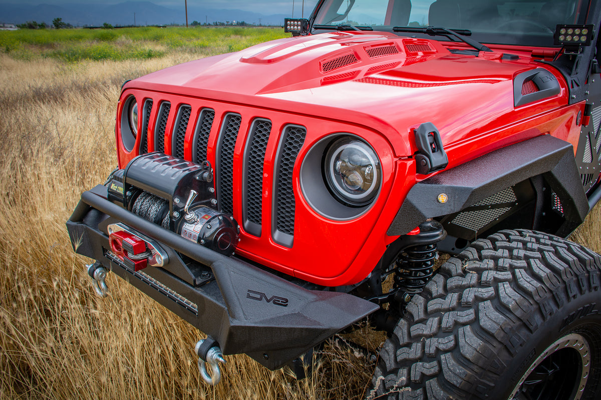 2018 2025 Jeep Gladiator JT Wrangler JL JLU Led Headlight Adapter Brackets DV8 Offroad