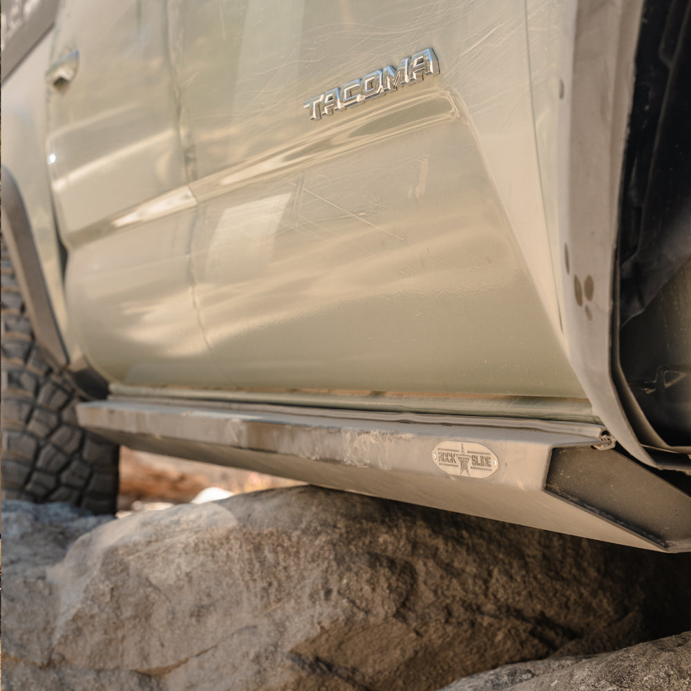 Tacoma Rock Sliders Passenger Side Sub Part For 05-23 Toyota Tacoma Black Powdercoat Steel Rock Slide Engineering