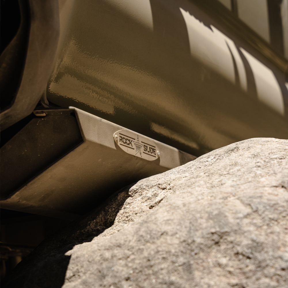 Tacoma Rock Sliders Passenger Side Sub Part For 05-23 Toyota Tacoma Black Powdercoat Steel Rock Slide Engineering