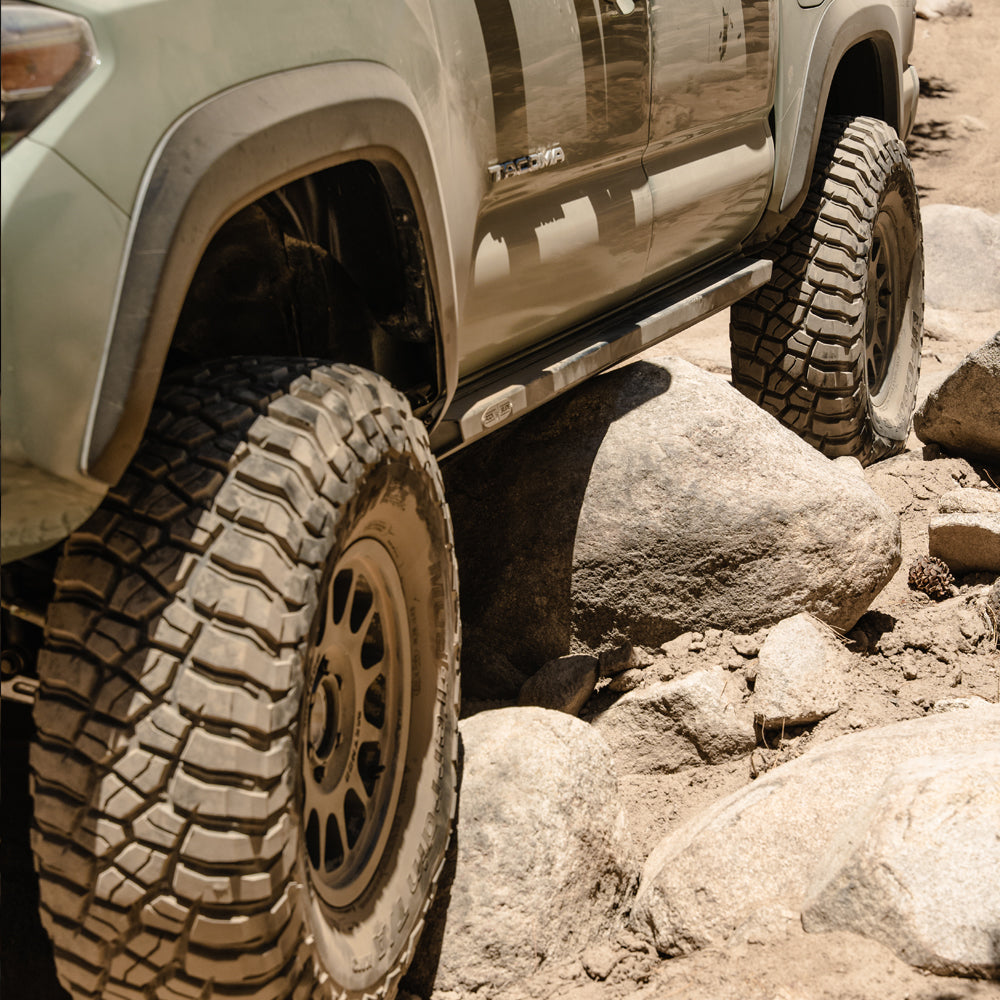 Tacoma Rock Sliders Passenger Side Sub Part For 05-23 Toyota Tacoma Black Powdercoat Steel Rock Slide Engineering