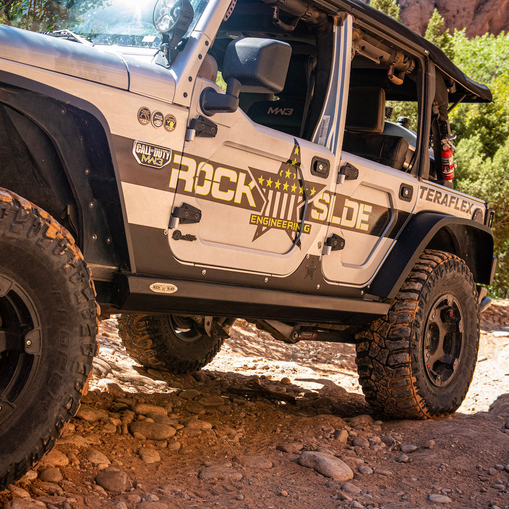 Jeep JK Side Step Slider Set For 07-18 Wrangler JK 4 Door Models Set Rock Slide Engineering