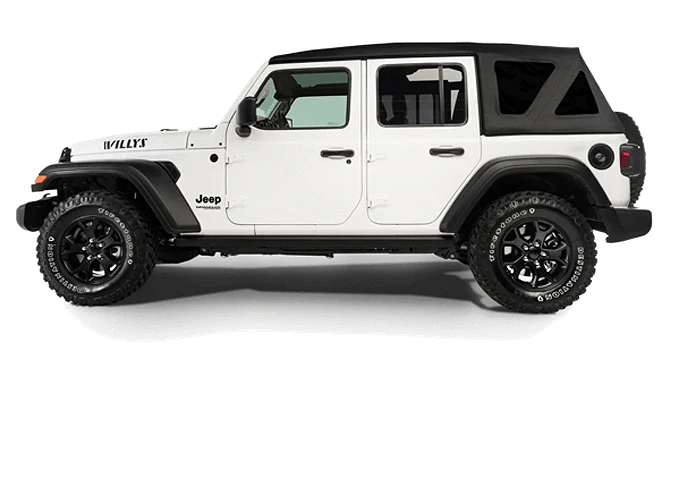 eTop Jeep 2018-26 Wrangler JL; 4-Door; 4XE (Squareback; Black)