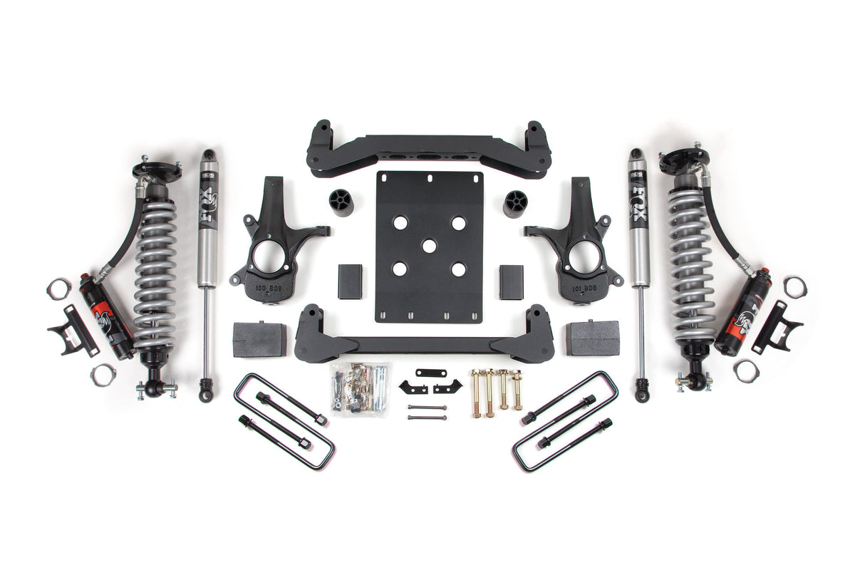 4 Inch Lift Kit FOX 2.0 Performance Elite 5 Inch Block Lift Coil-Over 07-13 Silverado/Sierra 1500 2WD BDS Suspension
