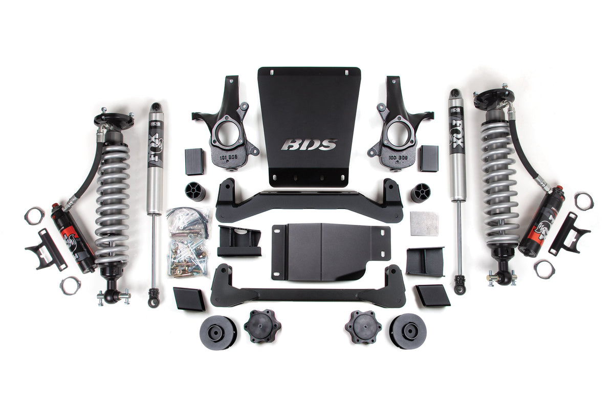 4 Inch Lift Kit FOX 2.5 Performance Elite 2 Inch Coil-Over 07-14 Avalanche, Suburban, Tahoe, Yukon 1500 4WD