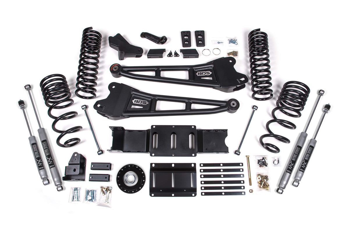 4 Inch Lift Kit w/ Radius Arm | Extended Travel | Ram 2500 (25-26) 4WD | Diesel