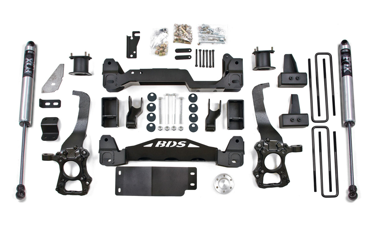 09-13 Ford F150 4WD 6 Inch Suspension Lift Kit, 3 Inch Rear Lift, Block - N/A, Fox 2.0 Adv Series Shocks BDS Suspension