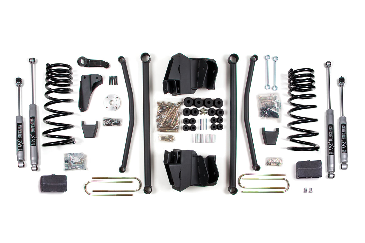 8 Inch Leaf Spring Lift Kit Long Arm Dodge Ram 2500 09-13 4WD Diesel With NX2 Shocks
