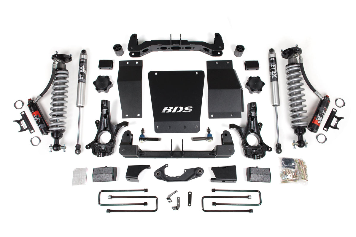 4 Inch Lift Kit FOX 2.0 Performance Block Kit Cast Steel Coil-Over 14-18 Silverado/Sierra 1500 4WD