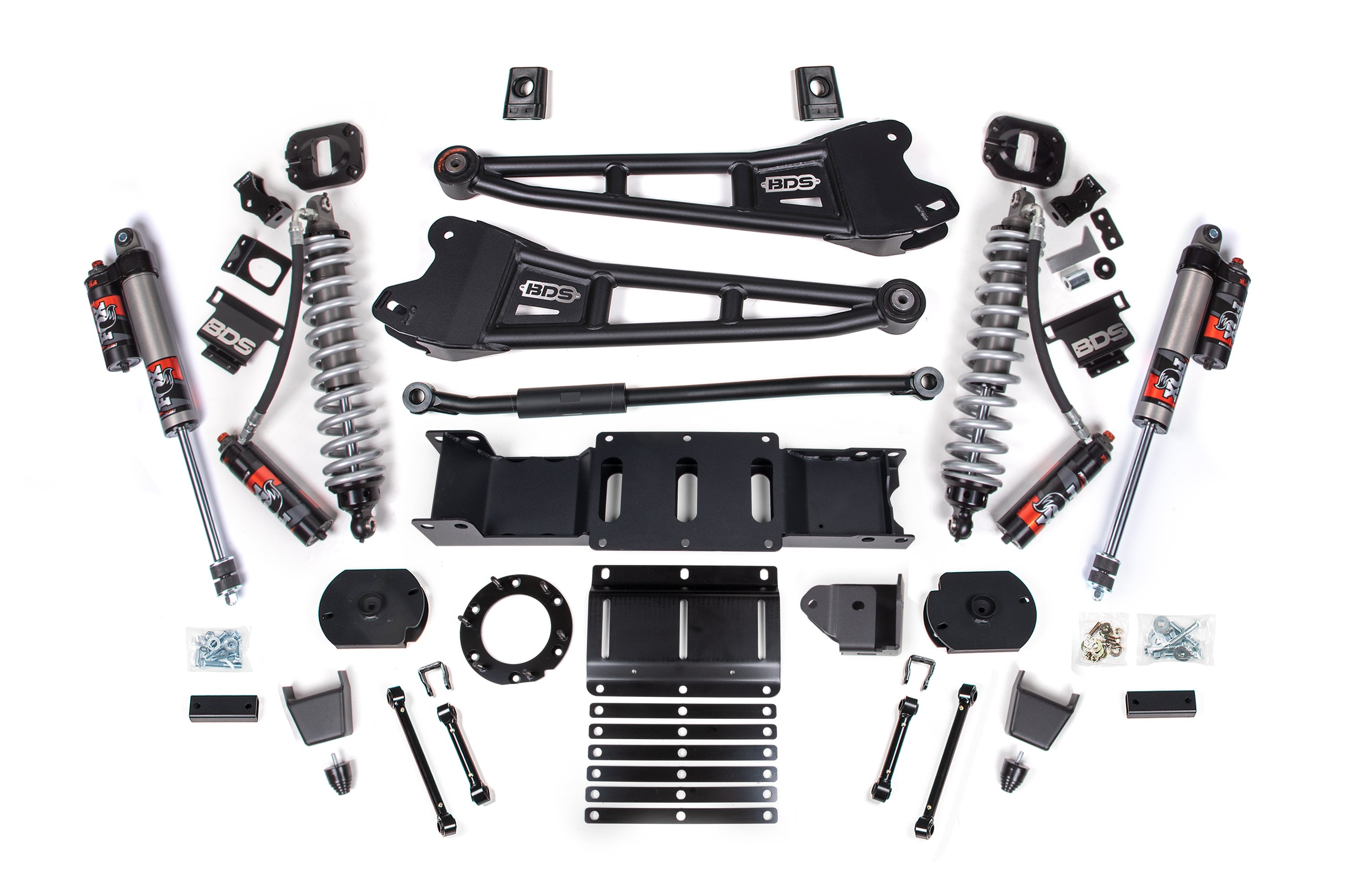 3-inch lift kit with radius arms and FOX 2.5 coil-over conversion for 2019-2024 Ram 2500 4WD diesel trucks.