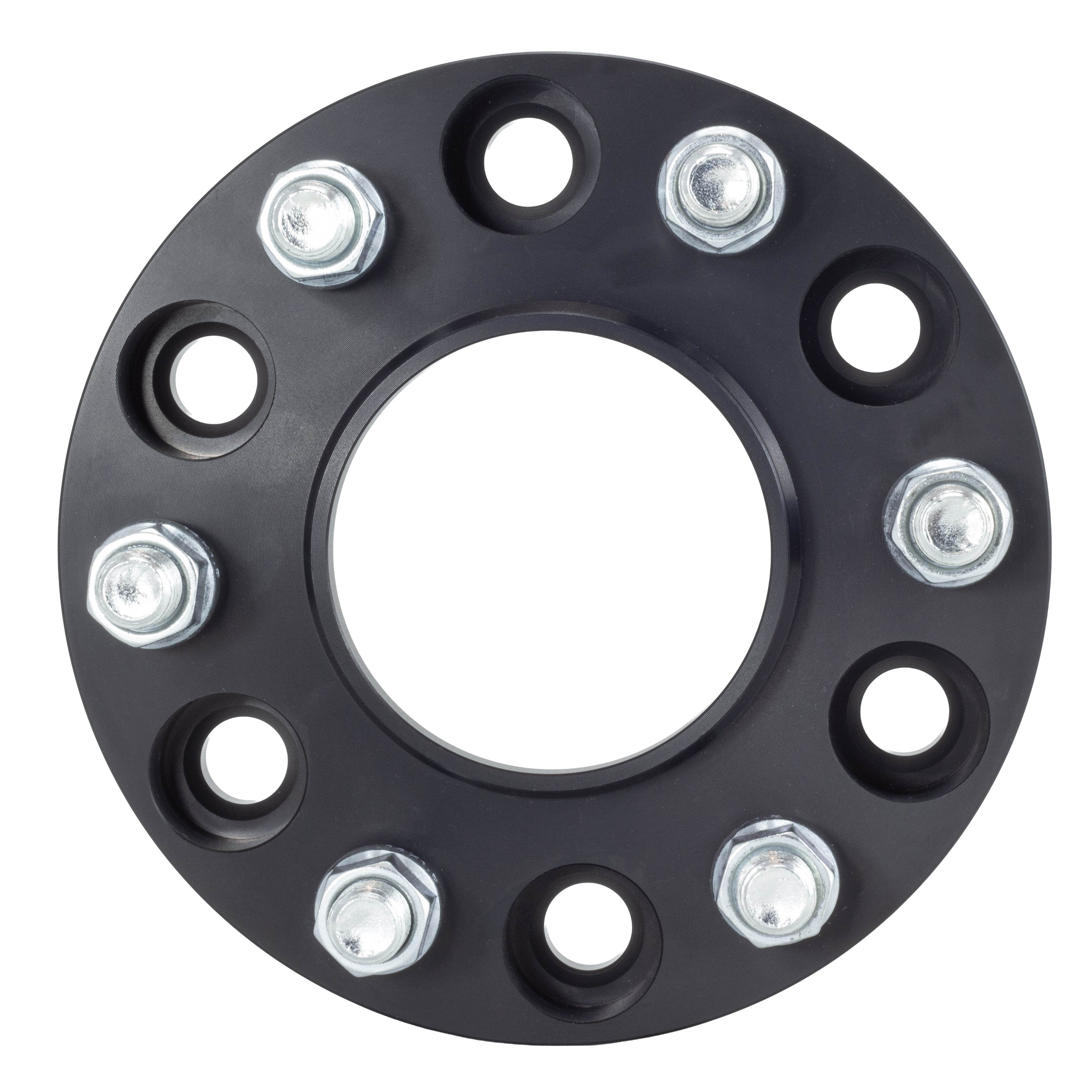 American Made 1.25" 6x5.5 Wheel Spacers For Tesla Cybertruck - Hubcentric, 84.1mm Hub, 14x1.5 Studs, Black, Made in the USA