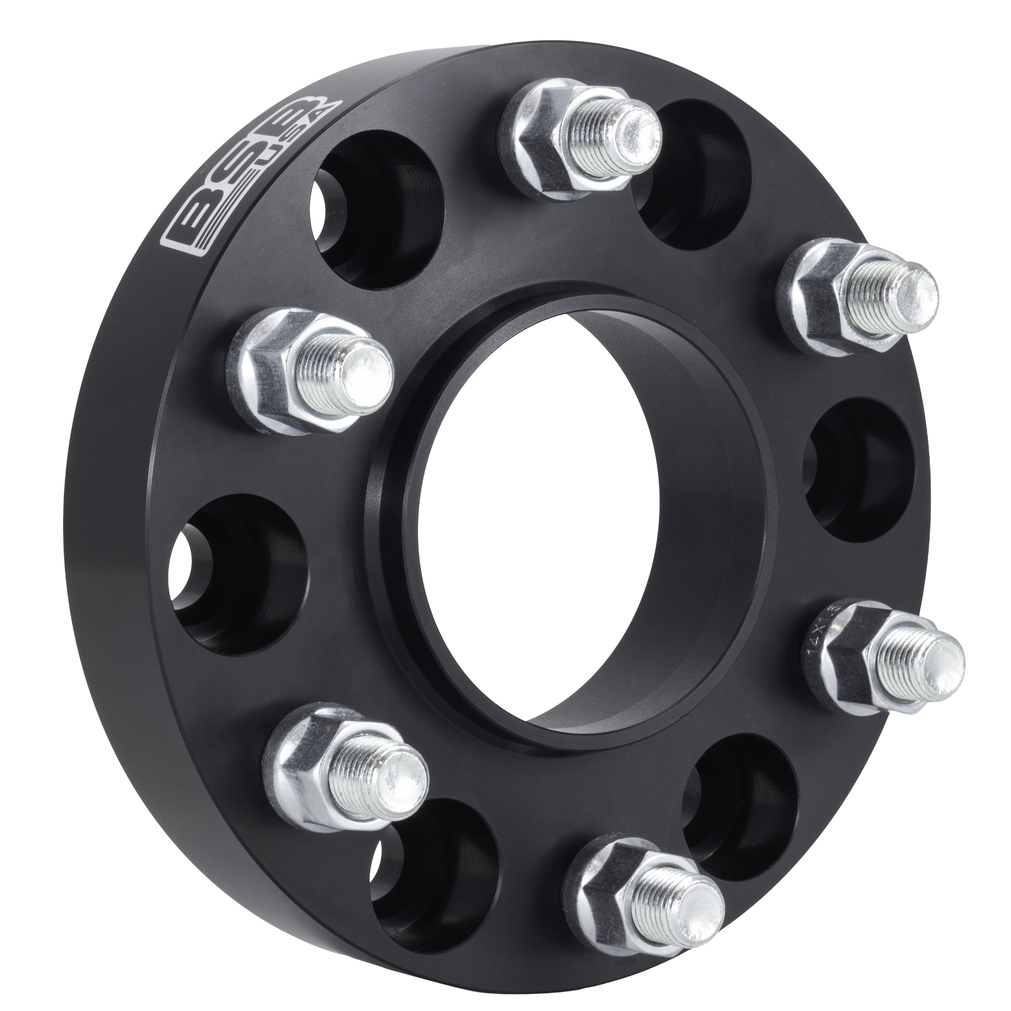 American Made 2" 6x135 Wheel Spacers For Ford F-150 Expedition - Hubcentric, 87.1mm Hub, 14x2 Studs, Black, Made in the USA