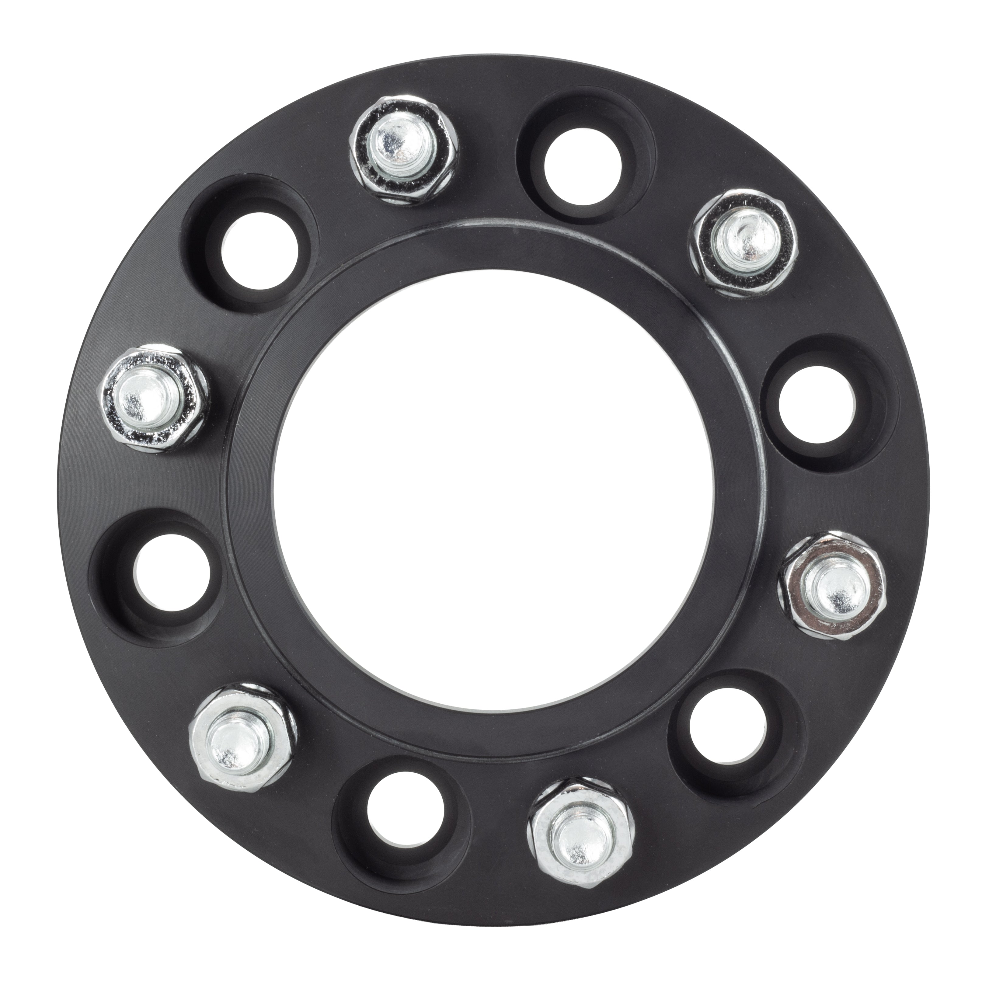 American Made 1" 6x5.5 Hubcentric Adapter Spacer For Bronco 2021-2025 and Ranger 2019+ - Hubcentric, 93.1mm to 106mm Hub, 12x1.5 Studs, Black, Made in the USA
