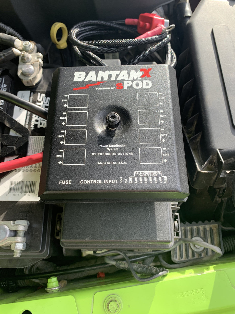 BantamX Touchscreen for Uni with 36 Inch battery cables