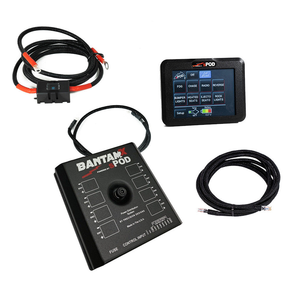 BantamX Touchscreen for Uni with 36 Inch battery cables