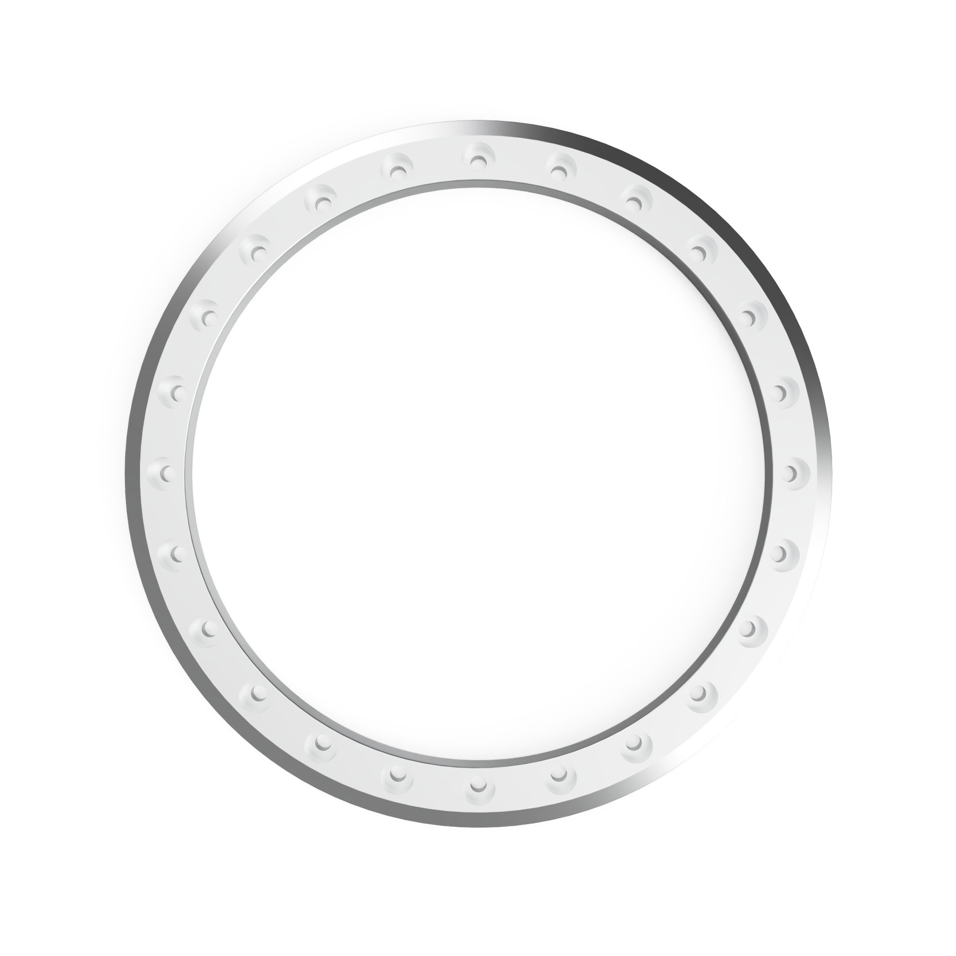 Aluminum beadlock ring designed for offroad wheels, ensuring tire stability and performance in rugged terrains.