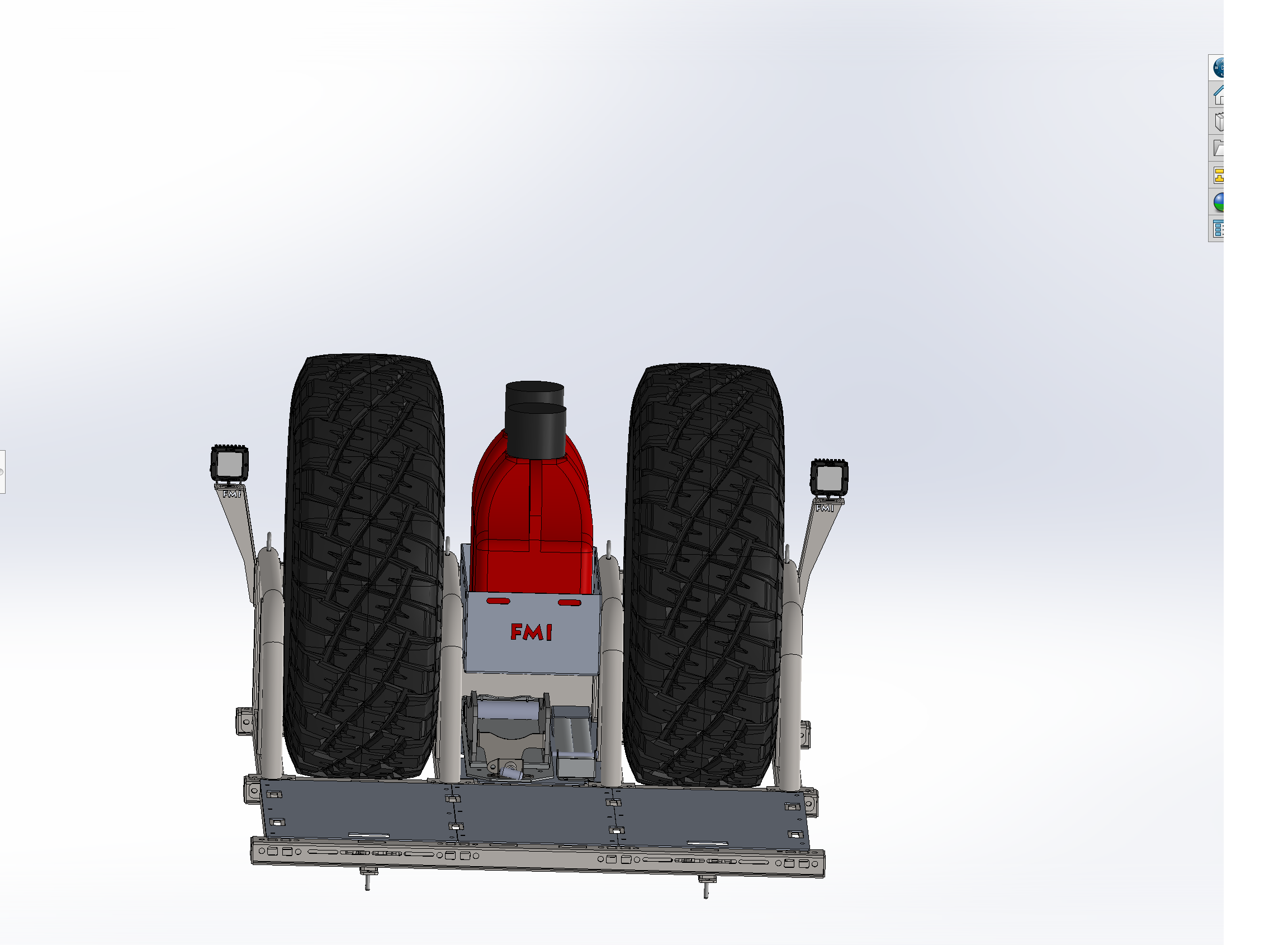 Bed Organizer Chase Rack Add On Light Mount Kit designed for trucks, featuring durable construction and compatibility with offroad lighting.