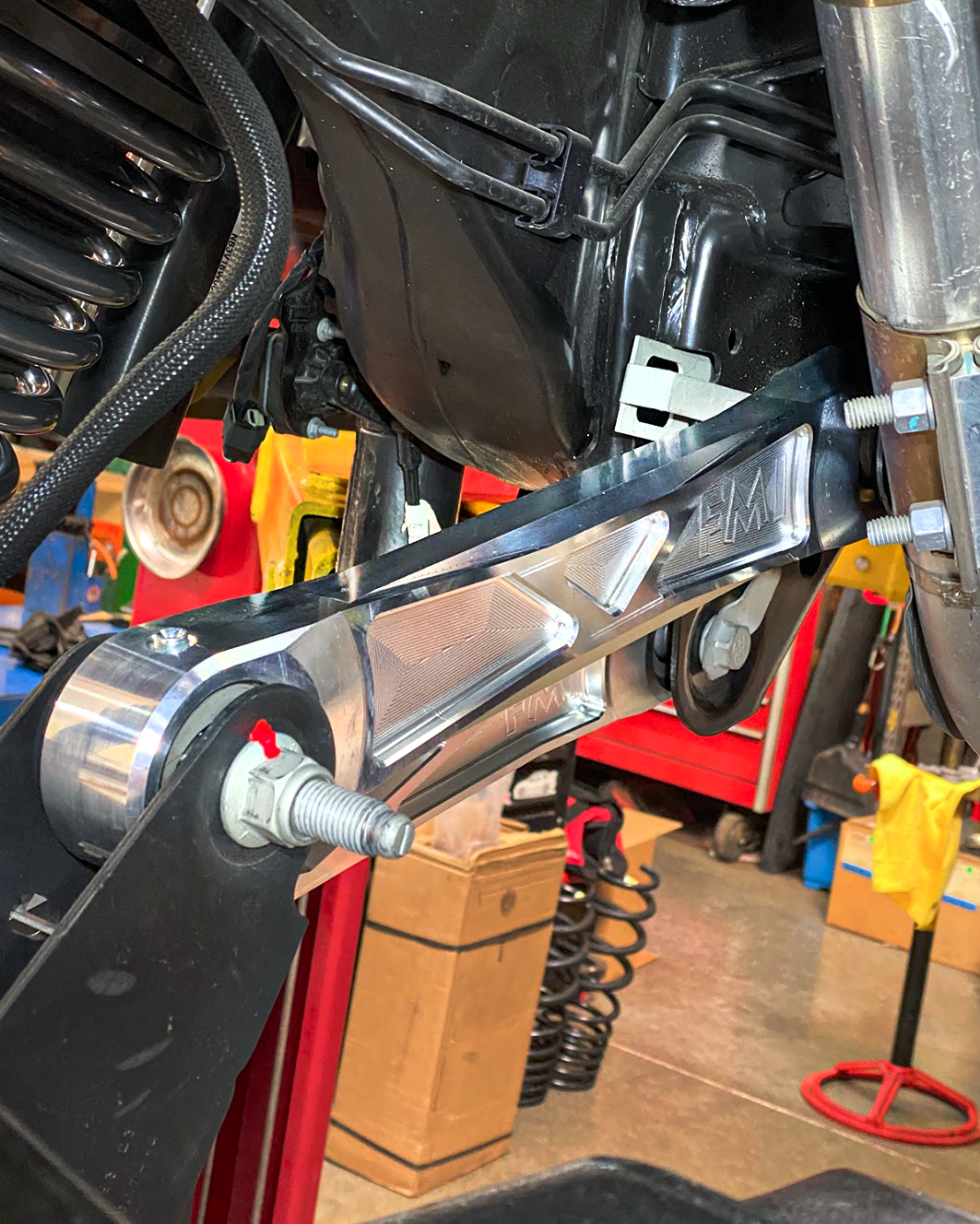 Billet aluminum rear upper suspension arms for 2022 Bronco Raptor featuring ultra-flex joints for enhanced performance.
