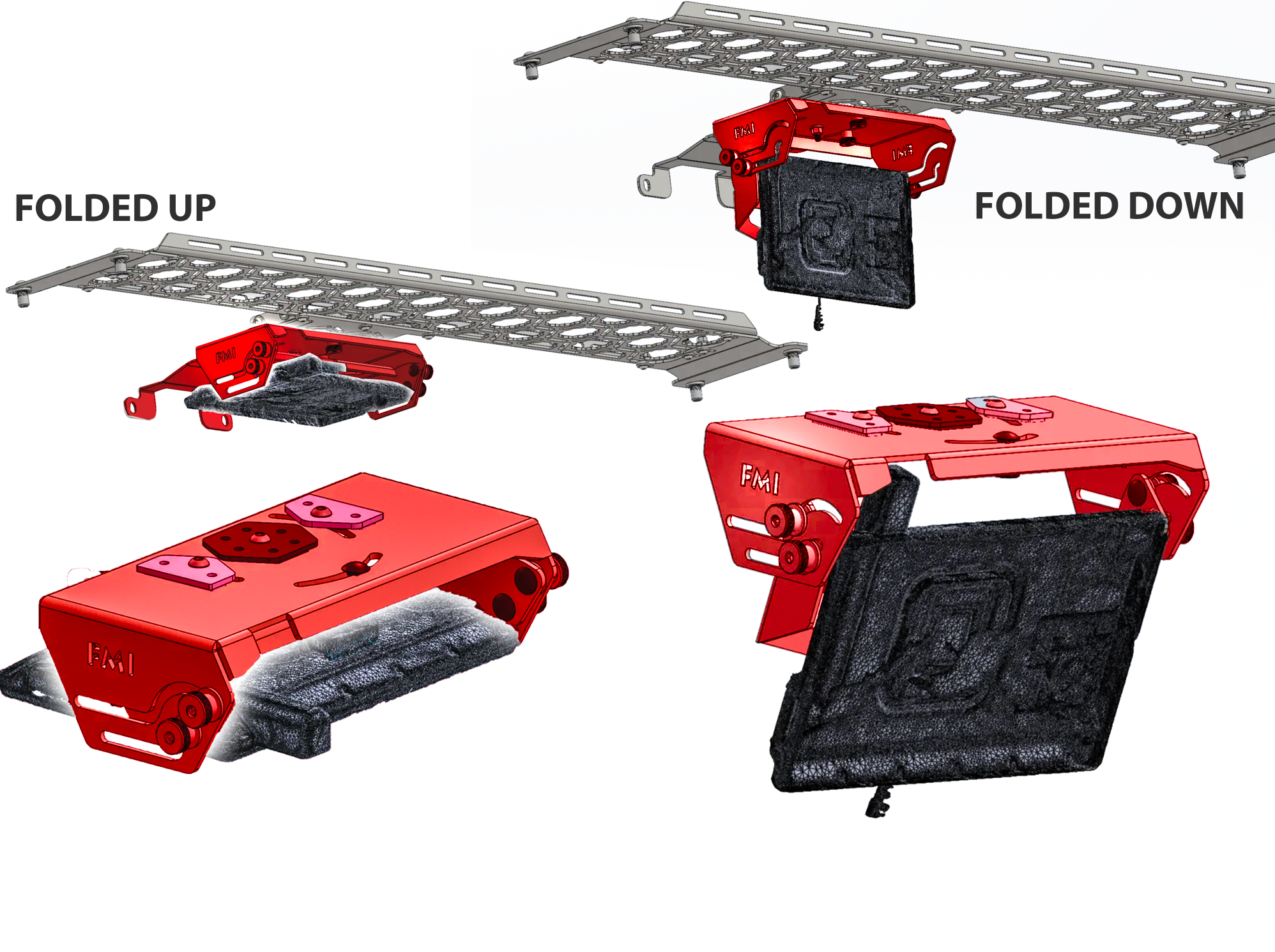 Fold Down Garmin TREAD-XL GPS Mount - (for Bronco & Bronco Raptor Roof Panel)
