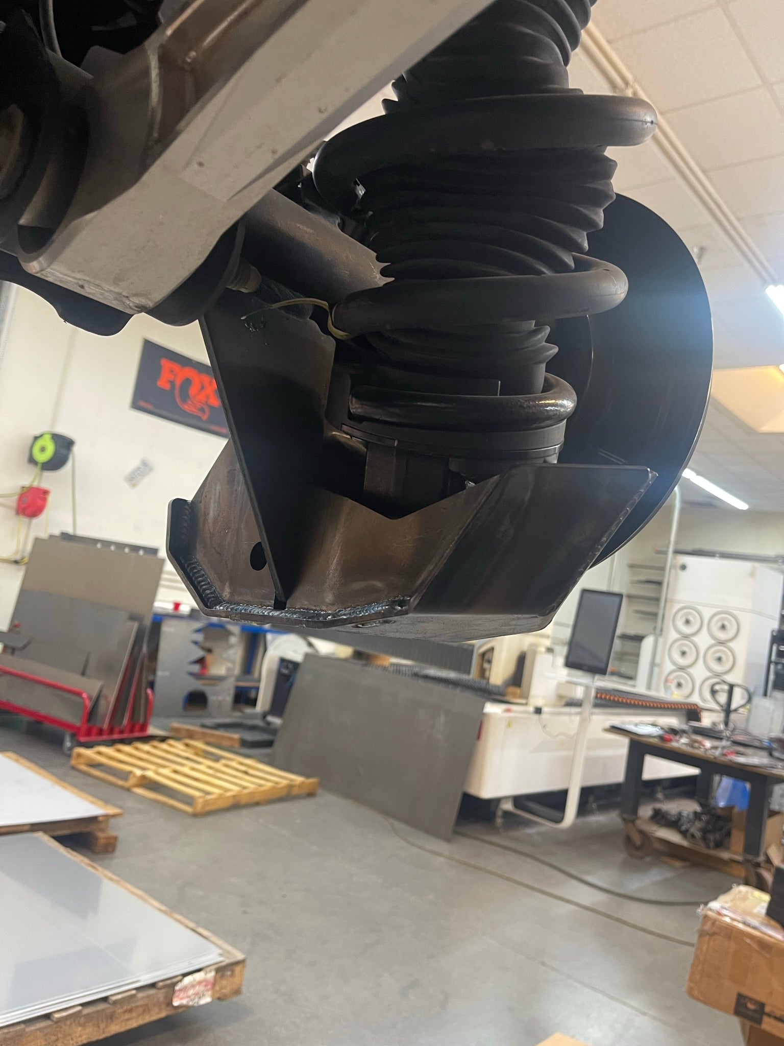 2022 and up Bronco Raptor rear shock skid kit showcasing durable construction for offroad protection and performance.