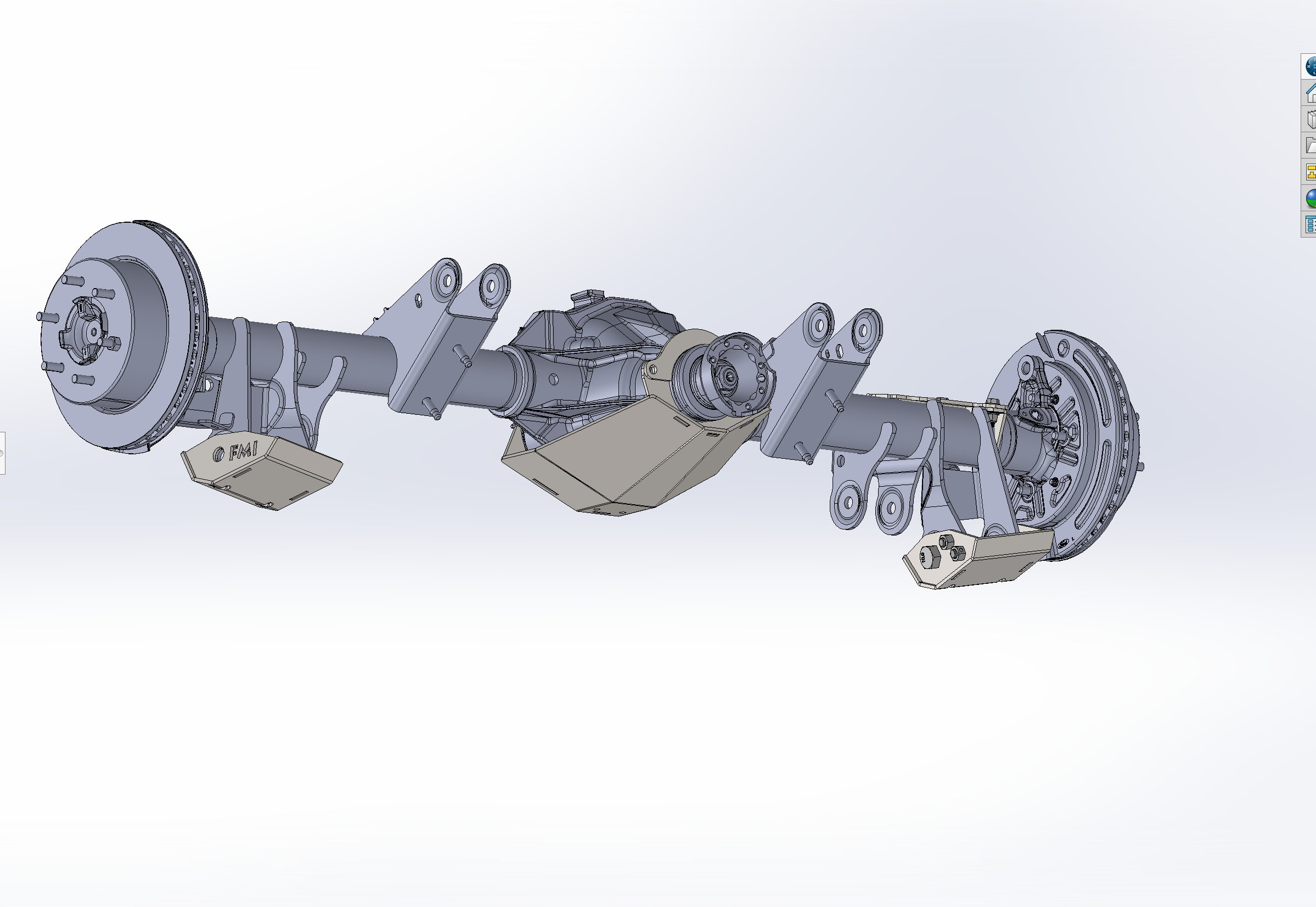 2021 and newer Ford Bronco rear differential skid plate design showcasing protection for offroad adventures.