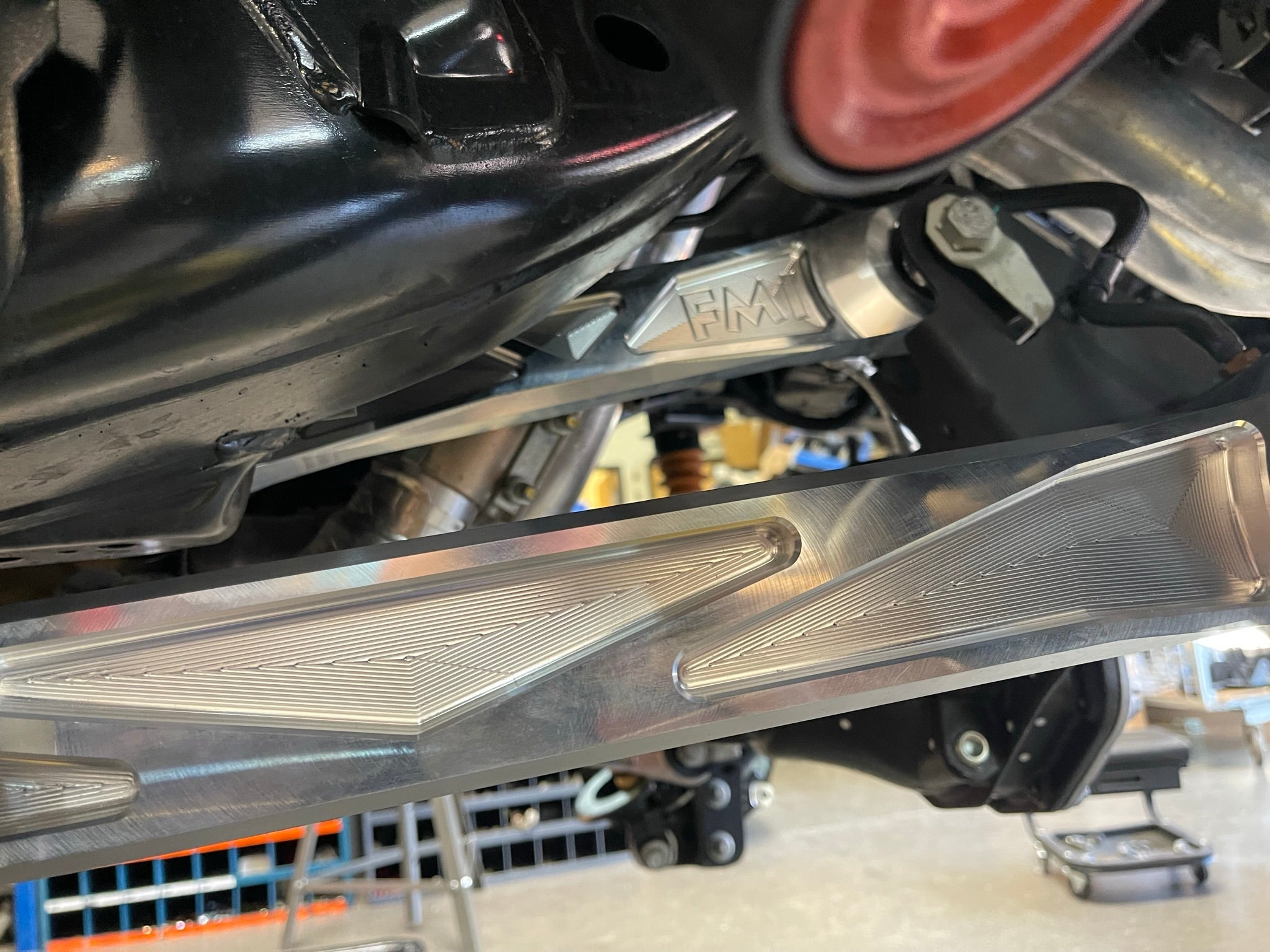 Bronco Raptor billet aluminum rear suspension lower arms showcasing precision engineering and durability for offroad performance.