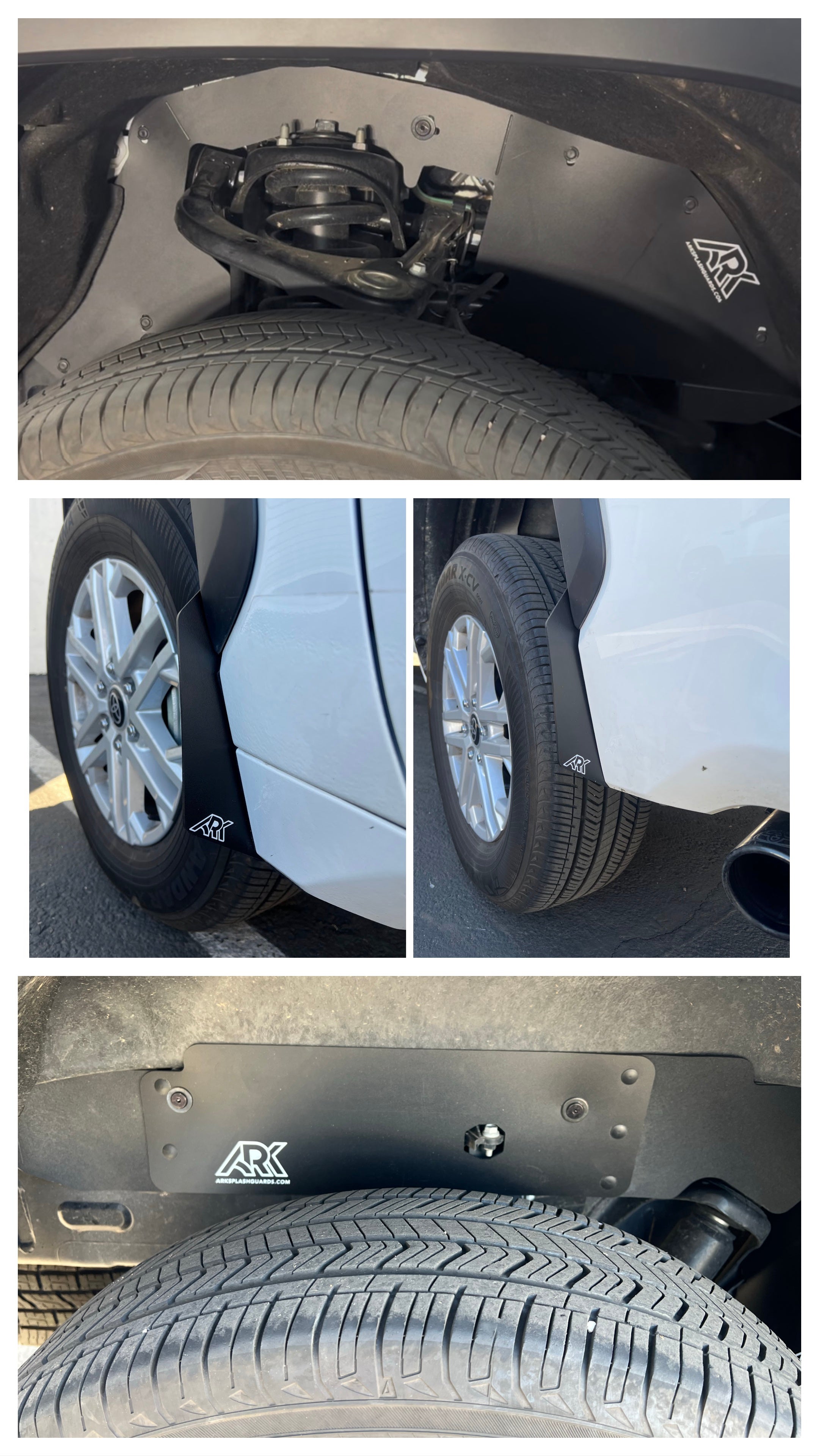 2022+ Toyota Tundra TriXPoly bundle showcasing durable underbody protection and mud flaps for enhanced off-road performance.
