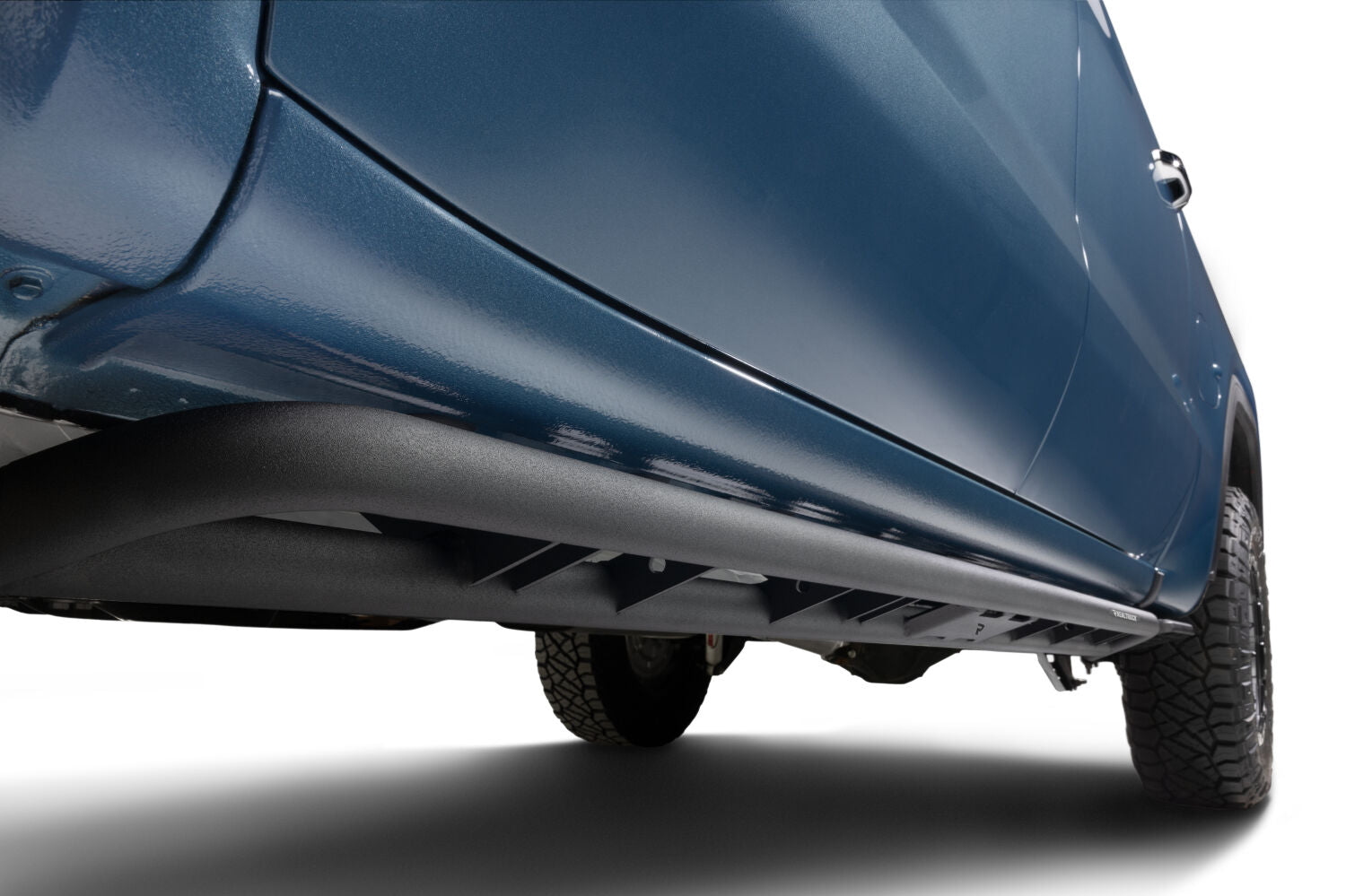 RKR Rock Rails Cab Length 2019 (New Body Style)-2025 Chevy Silverado/GMC Sierra 1500/2020-2025 2500 HD/3500 HD Crew Cab Textured Black NFab
