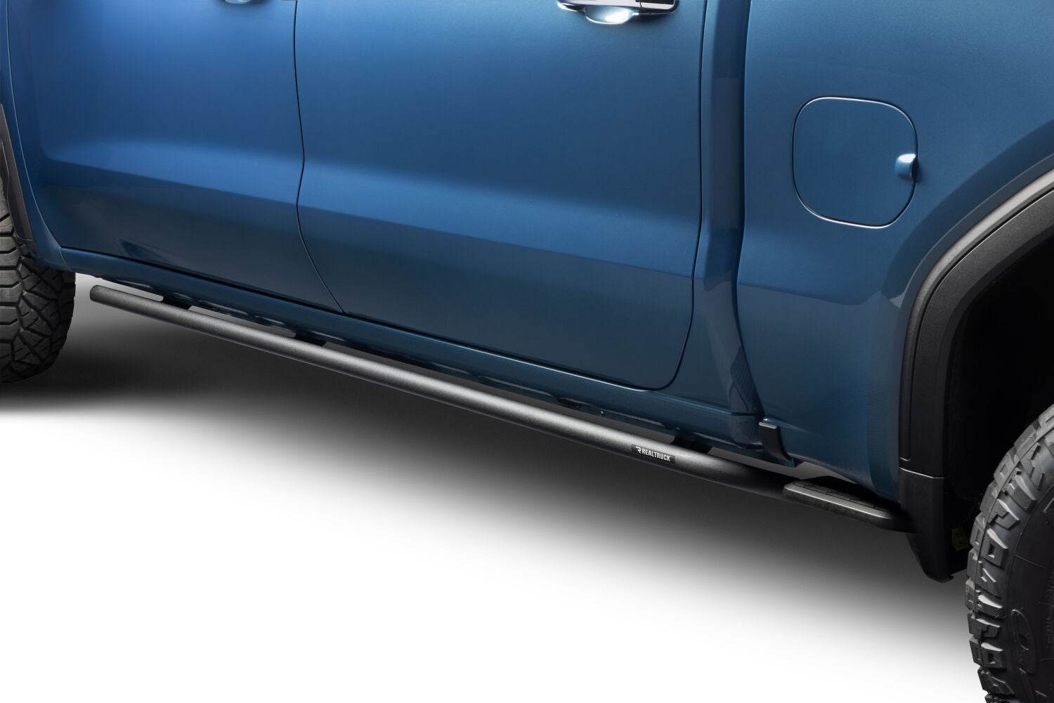 RKR Rock Rails Cab Length 2019 (New Body Style)-2025 Chevy Silverado/GMC Sierra 1500/2020-2025 2500 HD/3500 HD Crew Cab Textured Black NFab