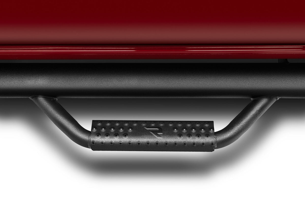 Nerf Step Bar Cab Length (2 Step per Side) 2019 (New Body Style)-2025 Chevy Silverado/GMC Sierra 1500/2020-2025 2500 HD/3500 HD Double Cab Textured Black NFab