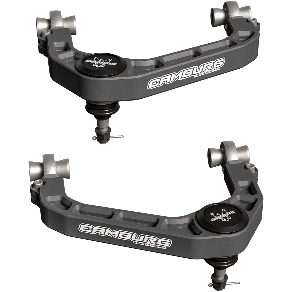 Camburg 04-14 Ford F-150 2WD/4WD KINETIK Performance Billet X-Joint XL Upper Arms (Grey)