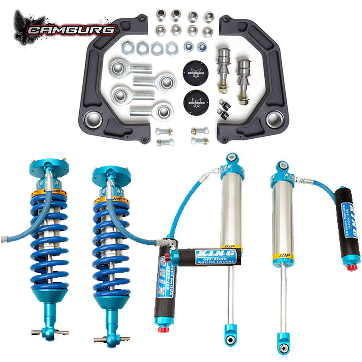 Camburg Engineering 2019-2024 Chevrolet Silverado 1500 | GMC Sierra 1500 Trail Boss/AT4 King 3.0 IBP KINETIK Series Lift Kit CAM-210080-K