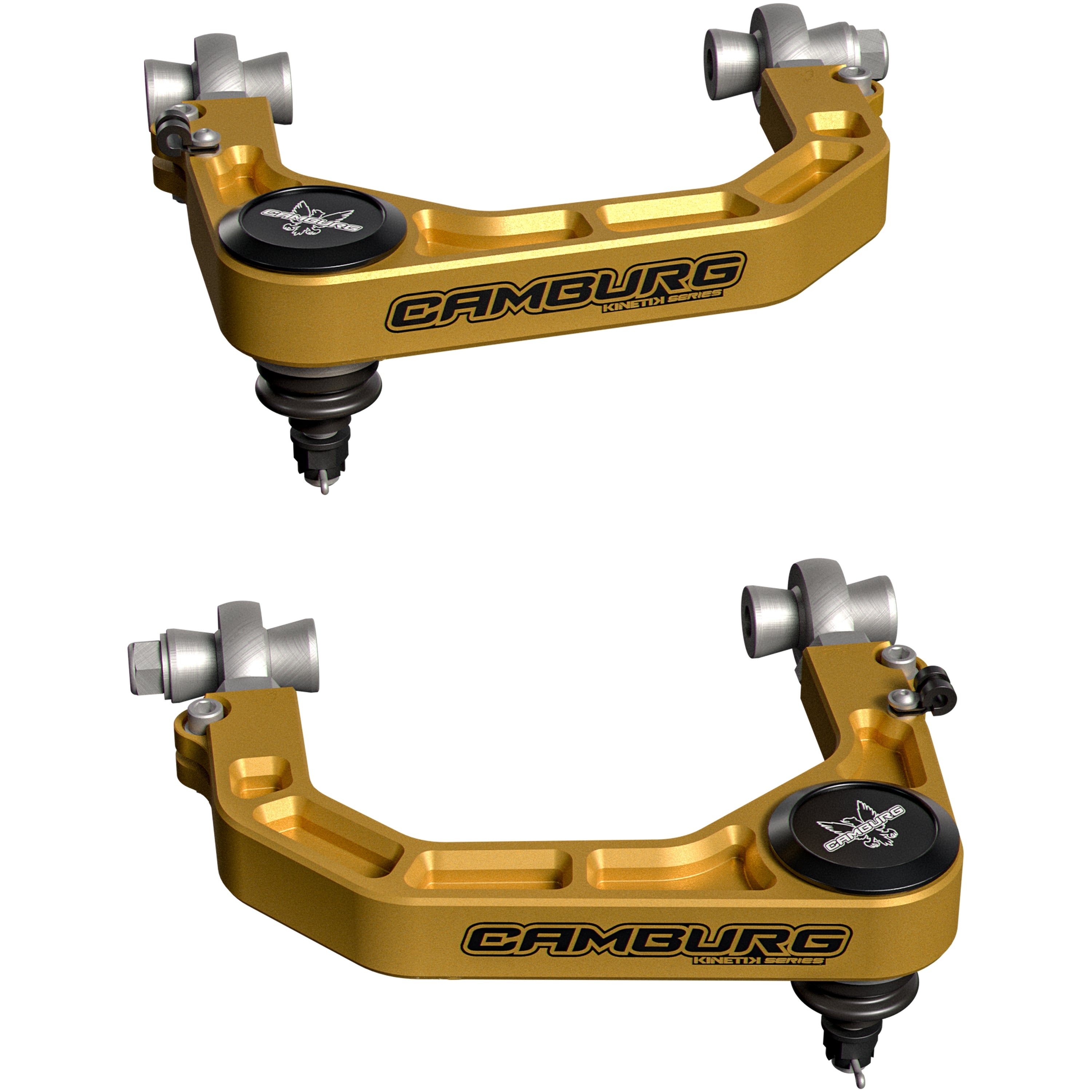 Camburg 05-23 Toyota Tacoma 4WD KINETIK V2 Performance Billet X-Joint XL Upper Arms - Gold