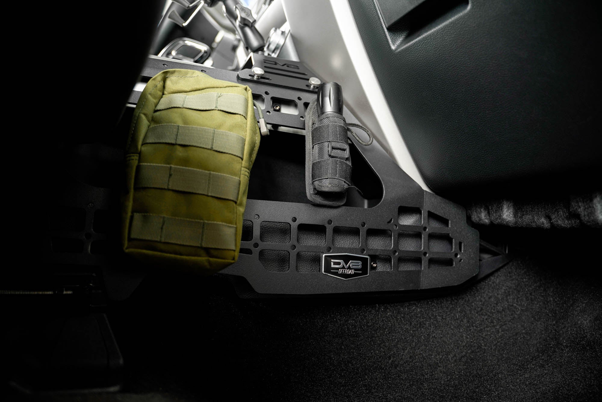 2015 2020 Ford F 150 2017 2021 Super Duty F 250/350 Center Console Molle Panels Device Mount DV8 Offroad