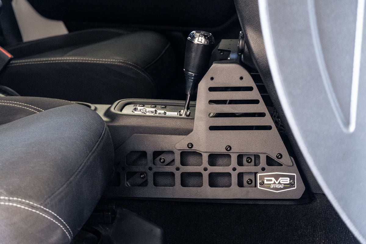 2007 2018 Jeep Wrangler Center Console Molle Panels Device Bridge DV8 Offroad