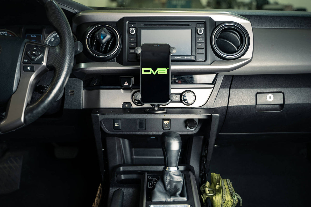 2016 2023 Toyota Tacoma Center Console Molle Panels Device Mount DV8 Offroad