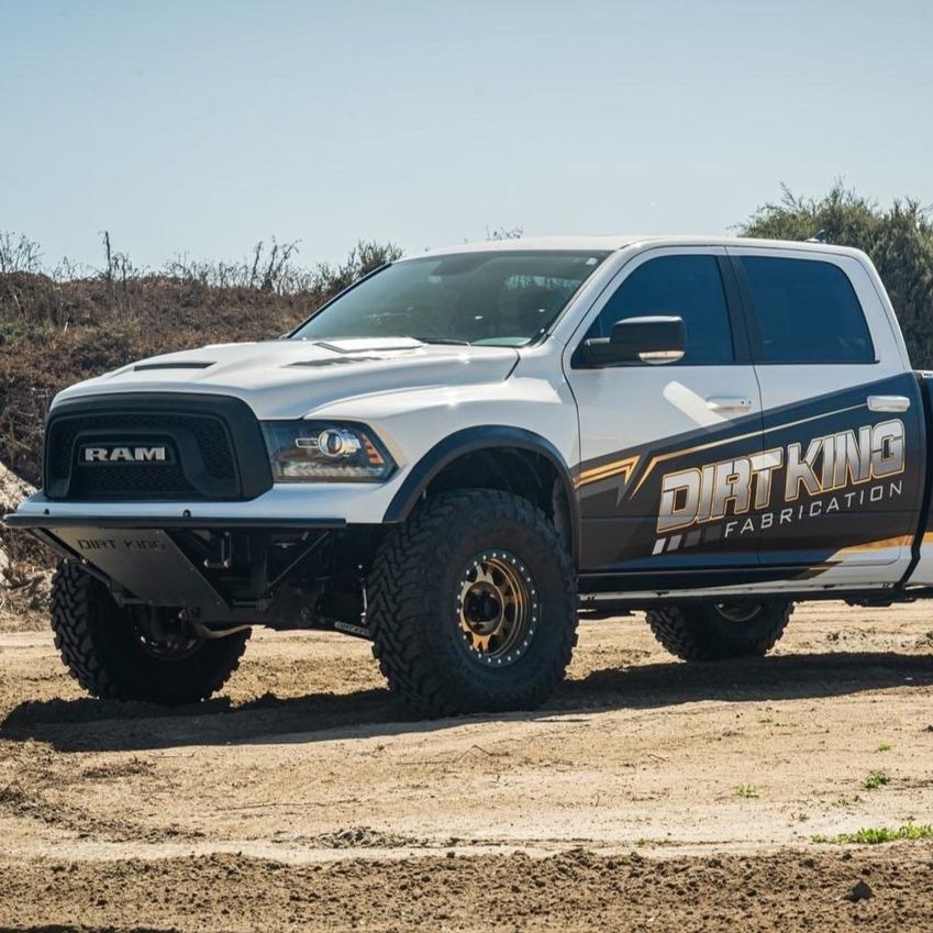2009-2018 Dodge Ram TRX Kit installed on a modified truck with offroad tires and custom graphics.