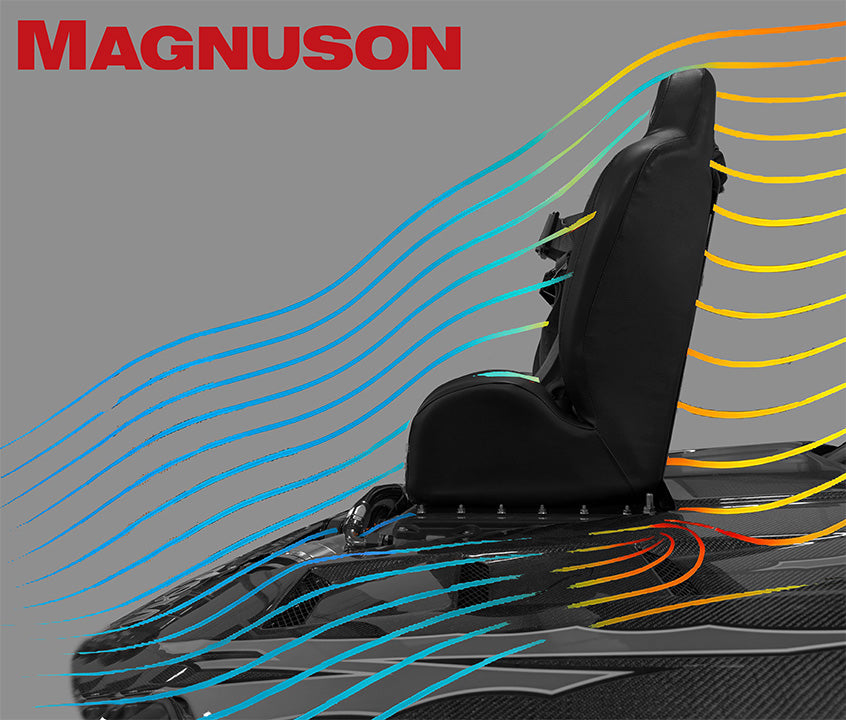 B.O.O.S.T.E.R. S.E.A.T. by Magnuson showcasing a sleek, ergonomic design ideal for offroad vehicles.