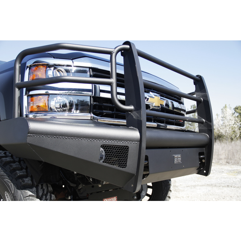Fab Fours Elite Front Bumper w/ Grille Guard Model CH05-Q1360-1
