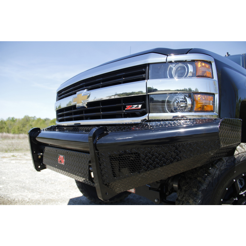 Fab Fours Black Steel Front Ranch Bumper Model CH08-S2061-1
