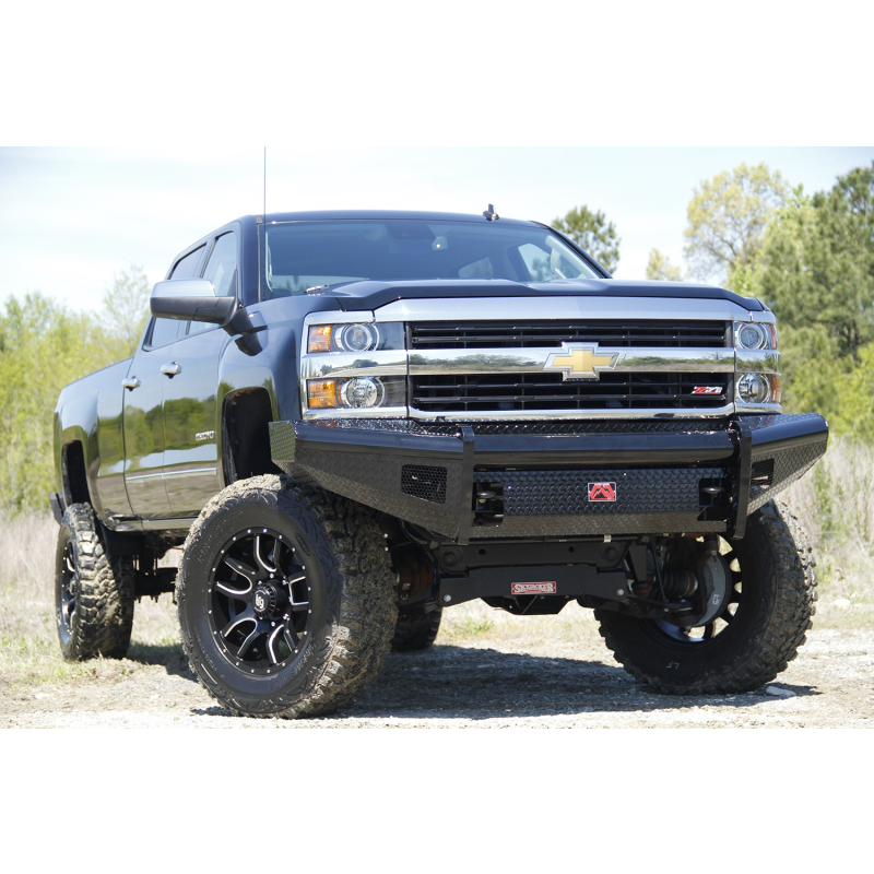Fab Fours Black Steel Front Ranch Bumper Model CH08-S2061-1