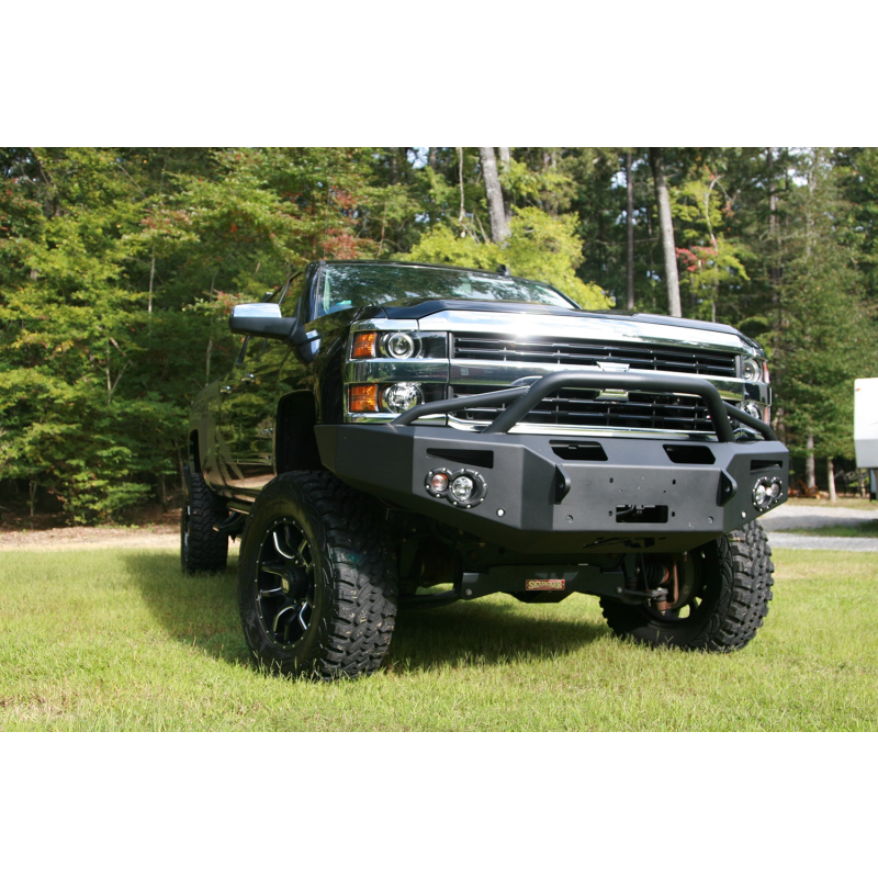 Fab Fours Premium Winch Front Bumper w/ Pre Runner Guard Model CH14-C3052-1