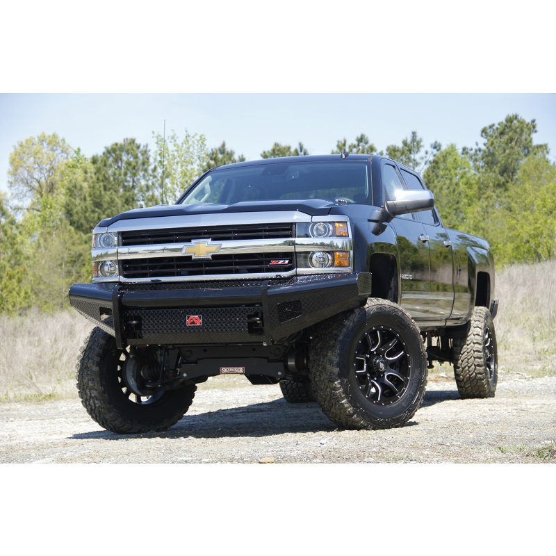 Fab Fours Black Steel Front Ranch Bumper Model CH14-S3061-1