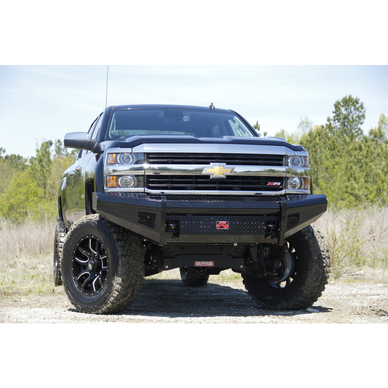 Fab Fours Black Steel Front Ranch Bumper Model CH14-S3061-1