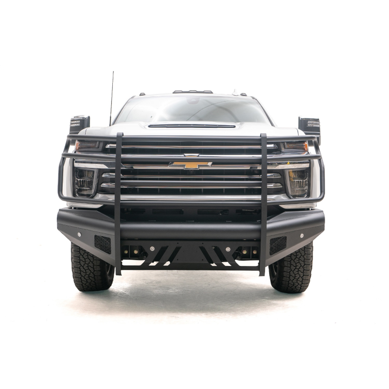 Fab Fours Elite Front Bumper w/ Grille Guard Black Model CH20-Q4960-1