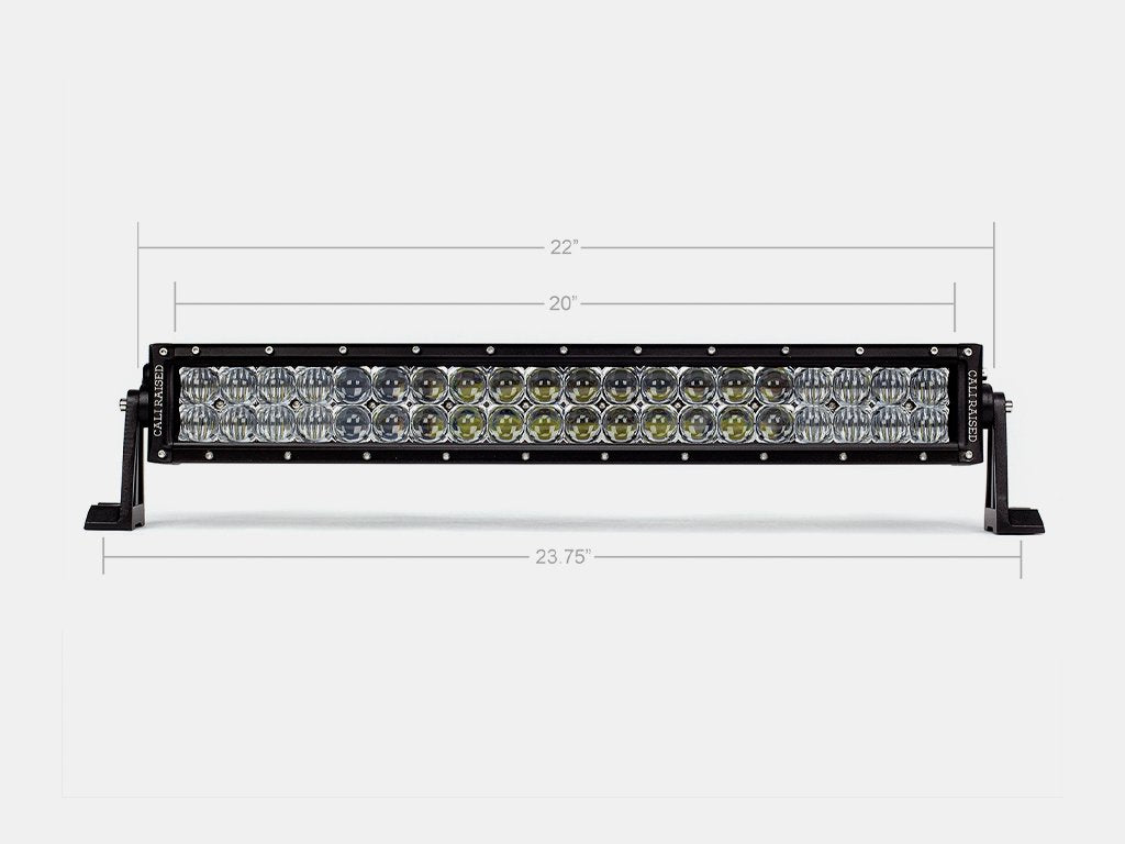 22 Inch Dual Row 5D Optic OSRAM LED Bar Combo Cali Raised LED