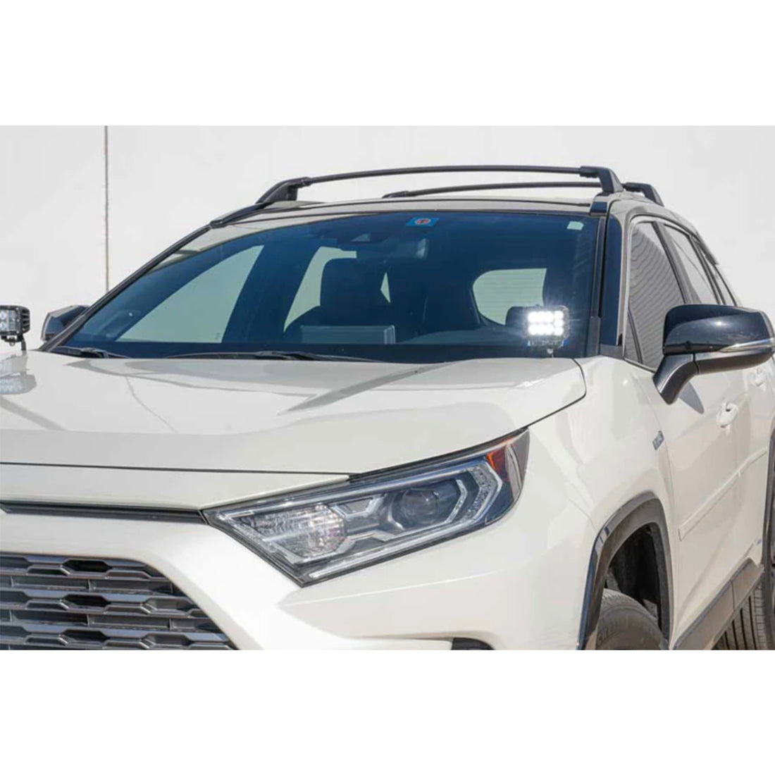 2019-Present RAV4 Ditch Mount Kit-(2) 3.5 inch Round Cannon Pod No Switch Cali Raised LED